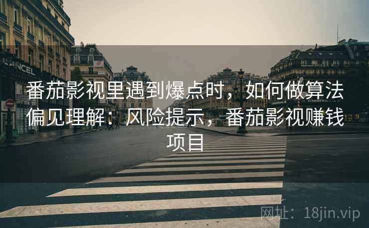 番茄影视里遇到爆点时，如何做算法偏见理解：风险提示，番茄影视赚钱项目