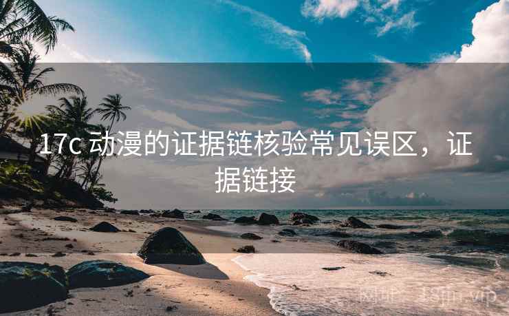 17c 动漫的证据链核验常见误区，证据链接